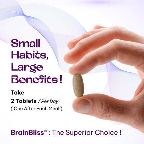 BrainBliss: Natural Brain Health supplement with Brahmi, Shankhpushpi & Ginkgo Biloba